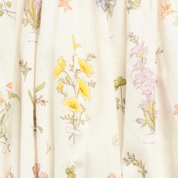 Zimmermann Kids' Jeannie Floral Print Ruffle Trim Cotton Dress - Picture 4 of 10